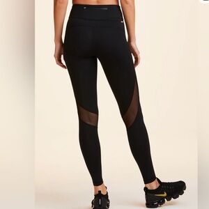 Alala Black Leggings with Mesh Detail - Captain Ankle Pant